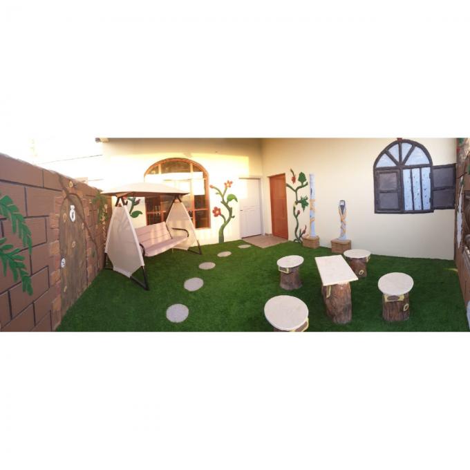 hierba artificial de mirada natural interior del césped de la hierba de alfombra del jardín de la alfombra de la hierba de 40m m 0